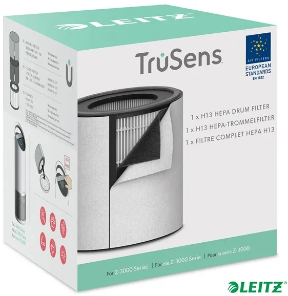 Leitz Ersättnings 3-i-1 H13 HEPA-filter för TruSens Z-3000 stor luftrenare